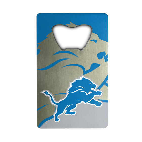 Detroit Lions Credit Card Style Bottle Opener - 2â€_x009d_ x 3.25