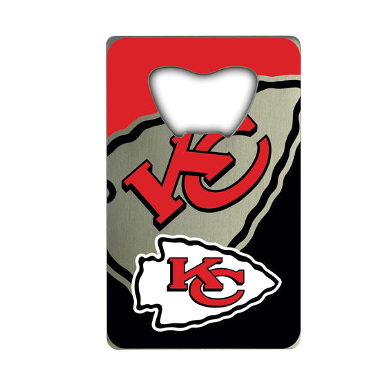 Kansas City Chiefs Credit Card Style Bottle Opener - 2â€_x009d_ x 3.25