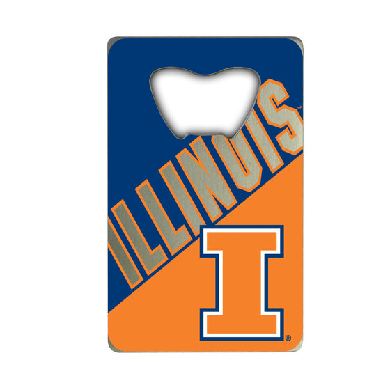 Illinois Illini Credit Card Style Bottle Opener - 2â€_x009d_ x 3.25