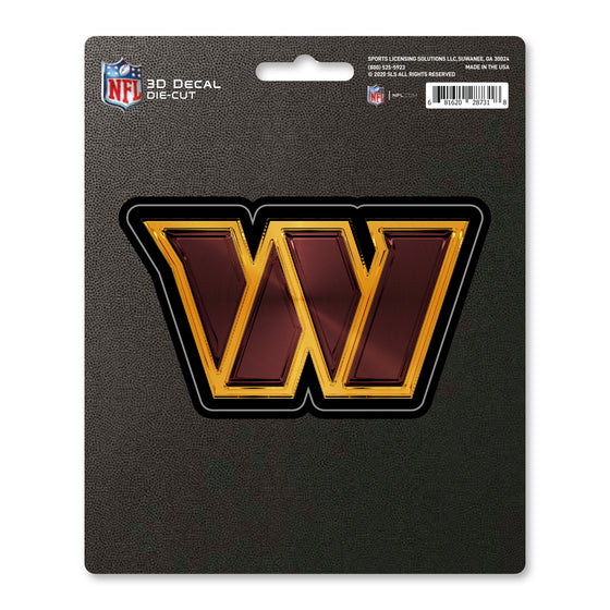 Washington Commanders Commanders 3D Decal Sticker