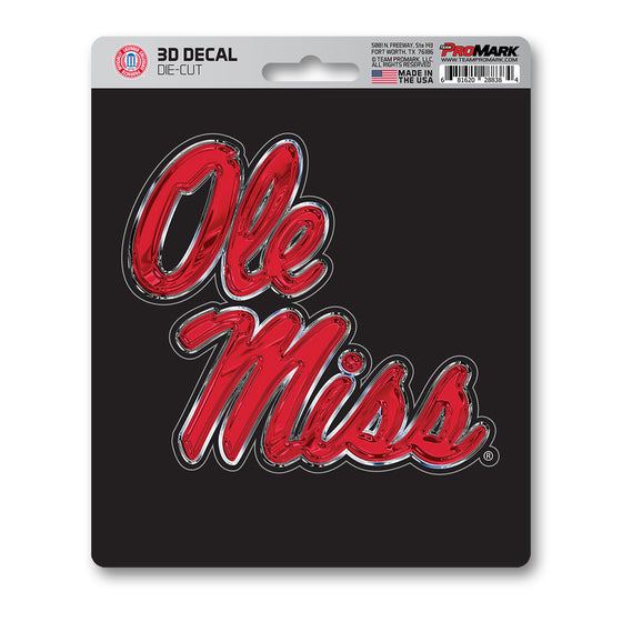 Ole Miss Rebels 3D Decal Sticker