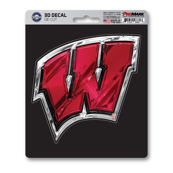 Wisconsin Badgers 3D Decal Sticker