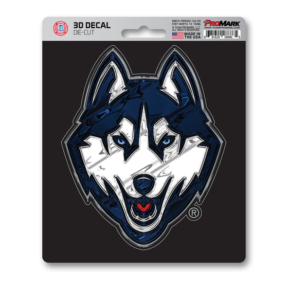 UConn Huskies 3D Decal Sticker