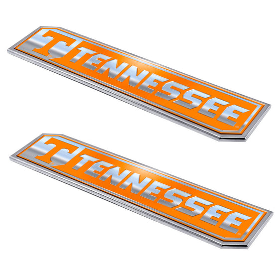 Tennessee Volunteers 2 Piece Heavy Duty Aluminum Embossed Truck Emblem Set