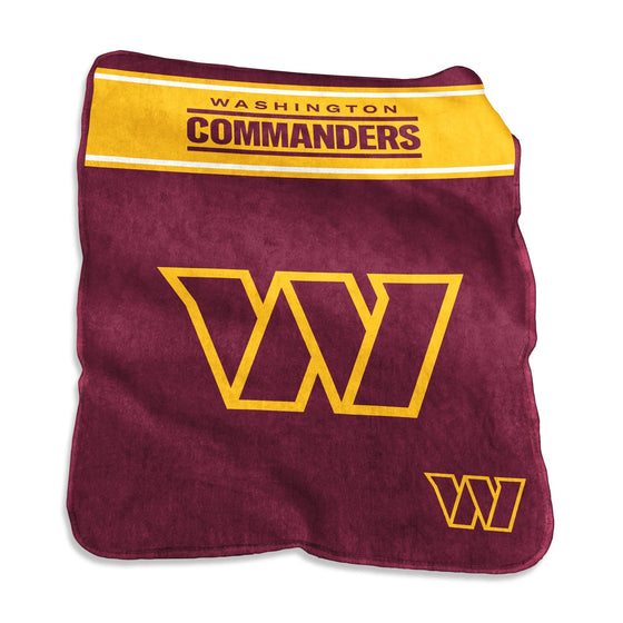 Washington Commanders Blanket 60x80 Raschel Throw