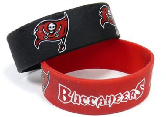 Tampa Bay Buccaneers Bracelets 2 Pack Wide