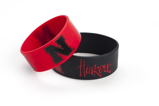 Nebraska Cornhuskers Bracelets 2 Pack Wide