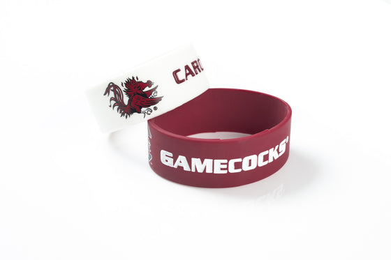 South Carolina Gamecocks Bracelets 2 Pack Wide - Special Order