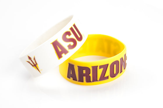 Arizona State Sun Devils Bracelets - 2 Pack Wide - Special Order