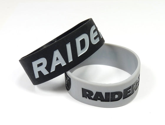 Las Vegas Raiders Bracelets 2 Pack Wide