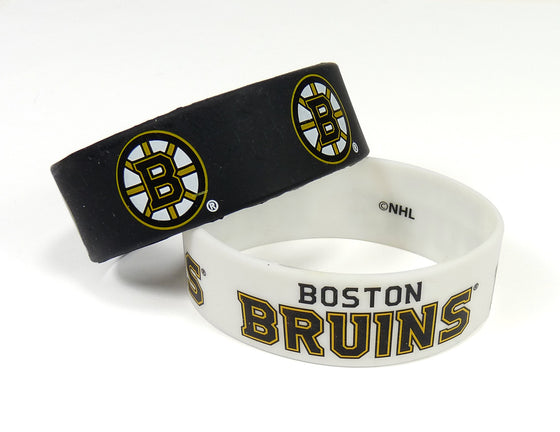 Boston Bruins Bracelets - 2 Pack Wide - Special Order