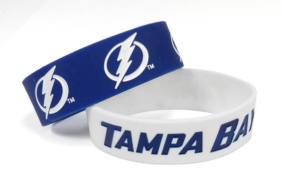 Tampa Bay Lightning Bracelets - 2 Pack Wide - Special Order