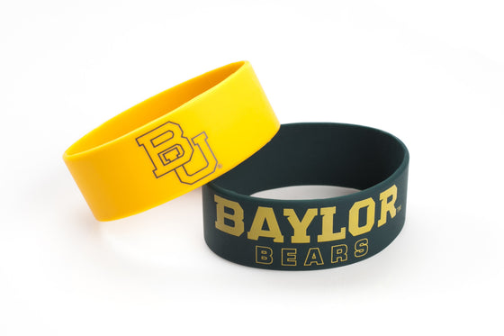 Baylor Bears Bracelets - 2 Pack Wide - Special Order