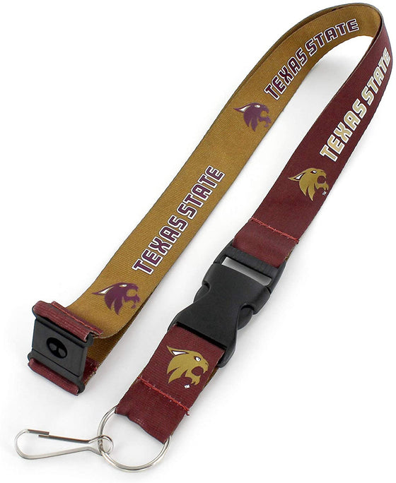 Texas State Bobcats Lanyard Reversible - Special Order