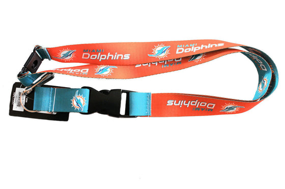 Miami Dolphins Lanyard Reversible - 757 Sports Collectibles