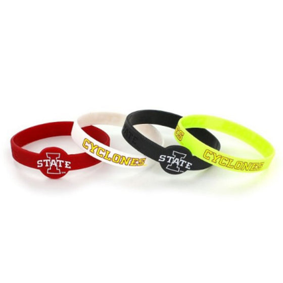 Iowa State Cyclones Bracelets - 4 Pack Silicone (CDG)