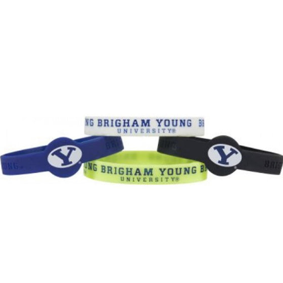 BYU Cougars Bracelets - 4 Pack Silicone (CDG)