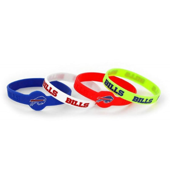 Buffalo Bills Bracelets - 4 Pack Silicone (CDG)