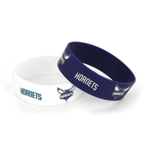 Charlotte Hornets Bracelets - 2 Pack Wide (CDG)