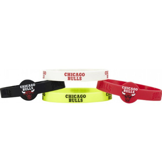 Chicago Bulls Bracelets - 4 Pack Silicone (CDG)