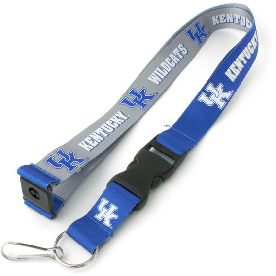 Kentucky Wildcats Lanyard Reversible Blue and Cool Gray