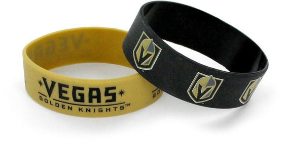 Vegas Golden Knights Bracelets 2 Pack Wide - Special Order