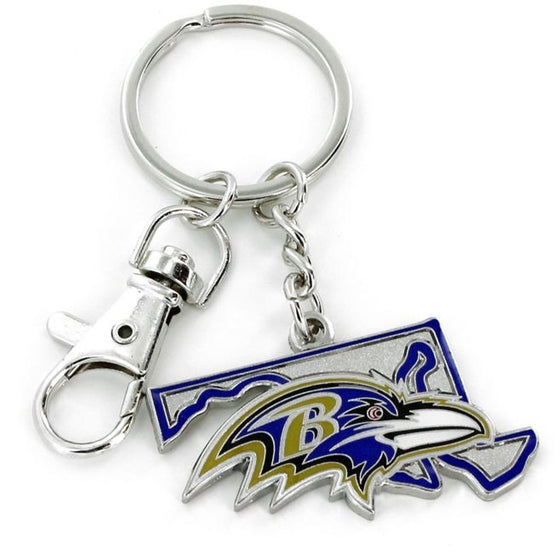 Baltimore Ravens Keychain State Design - Special Order