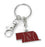 Nebraska Cornhuskers Keychain State Design