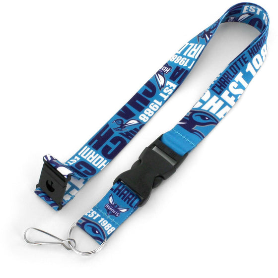 Charlotte Hornets Lanyard Breakaway Style Dynamic Design Special Order