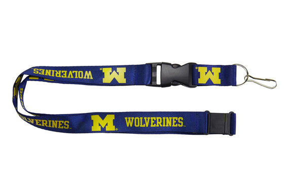 Michigan Wolverines Lanyard Blue