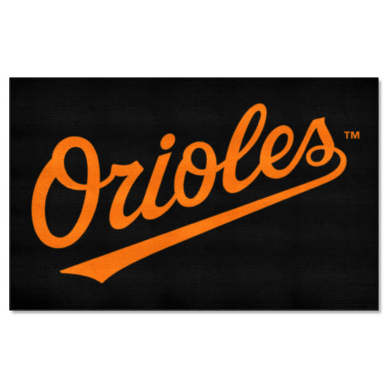 Baltimore Orioles Ulti-Mat Rug - 5ft. x 8ft. "Orioles" Logo