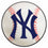 New York Yankees Baseball Rug - 27in. Diameter