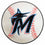 Miami Marlins Baseball Rug - 27in. Diameter