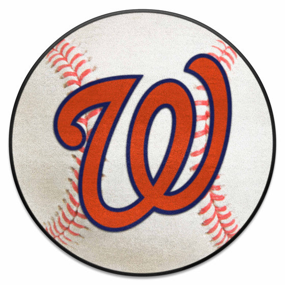 Washington Nationals Baseball Rug - 27in. Diameter