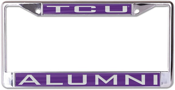 TCU Horned Frogs License Plate Frame - Inlaid - Special Order