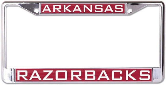 Arkansas Razorbacks License Plate Frame - Inlaid - Special Order