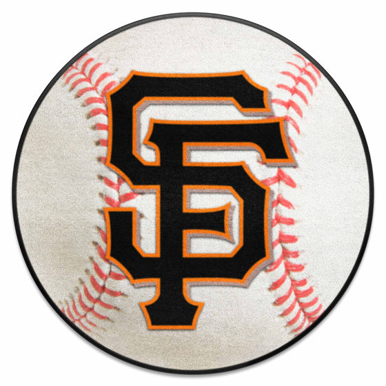 San Francisco Giants Baseball Rug - 27in. Diameter