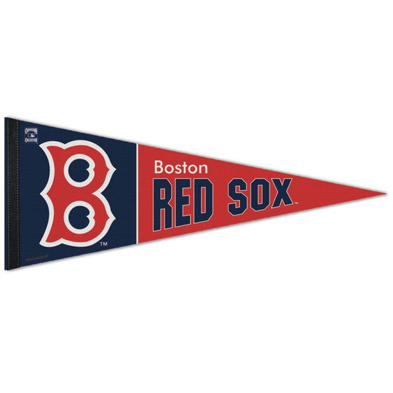 Boston Red Sox Pennant 12x30 Premium Style Cooperstown Design - Special Order