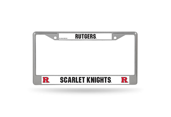 Rutgers Scarlet Knights License Plate Frame Chrome - Special Order