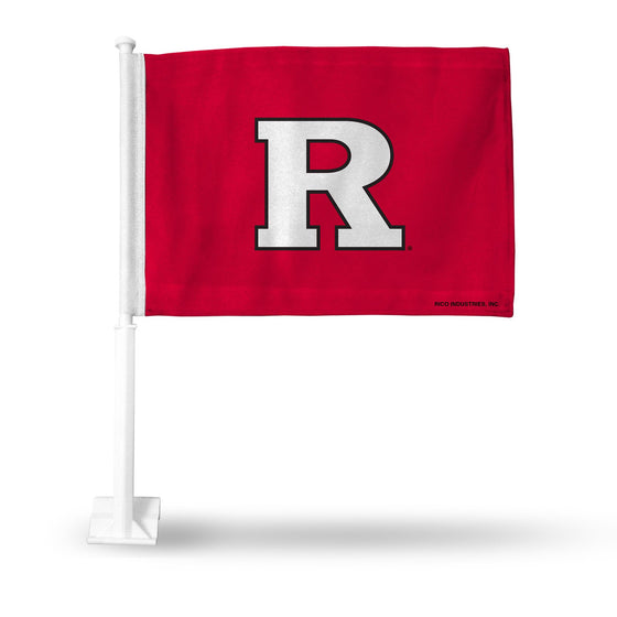 Rutgers Scarlet Knights Flag Car - Special Order