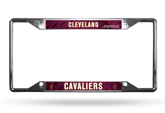 Cleveland Cavaliers License Plate Frame Chrome EZ View - Special Order