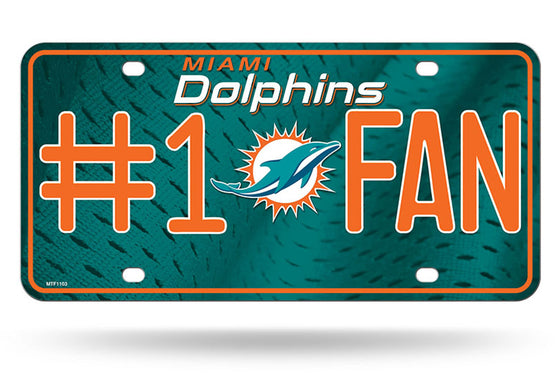 Miami Dolphins License Plate #1 Fan