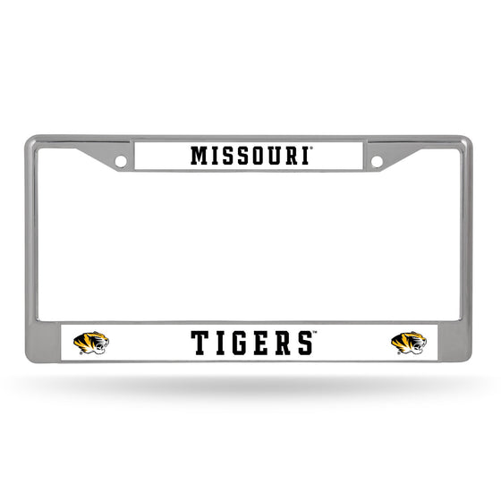 Missouri Tigers License Plate Frame Chrome - Special Order