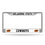 Oklahoma State Cowboys License Plate Frame Chrome