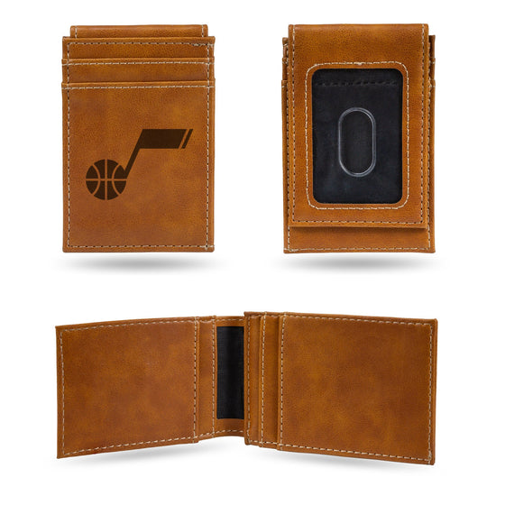 Utah Jazz Wallet Front Pocket Laser Engraved Special Order