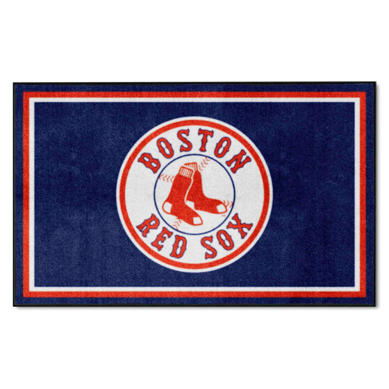 Boston Red Sox 4ft. x 6ft. Plush Area Rug