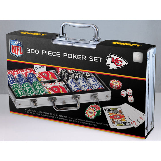 Kansas City Chiefs 300 Piece Poker Set - 757 Sports Collectibles