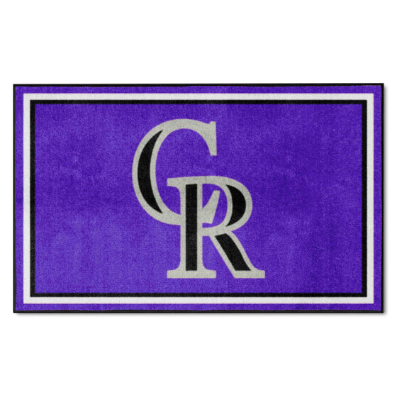 Colorado Rockies 4ft. x 6ft. Plush Area Rug