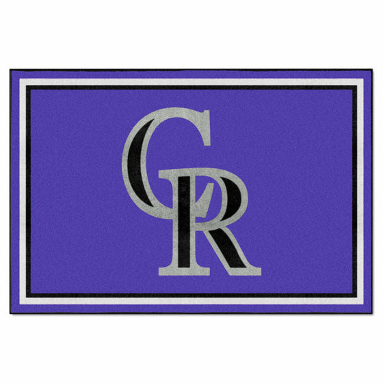 Colorado Rockies 5ft. x 8 ft. Plush Area Rug