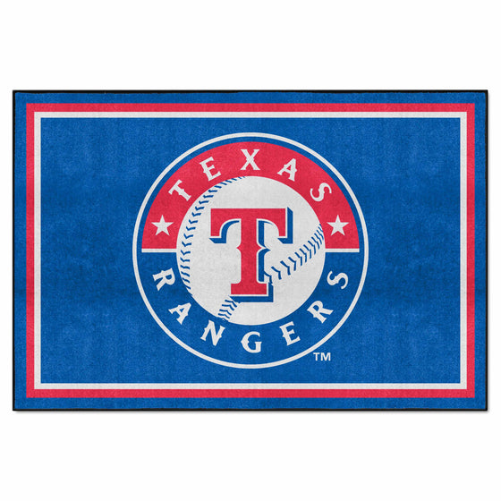 Texas Rangers 5ft. x 8 ft. Plush Area Rug